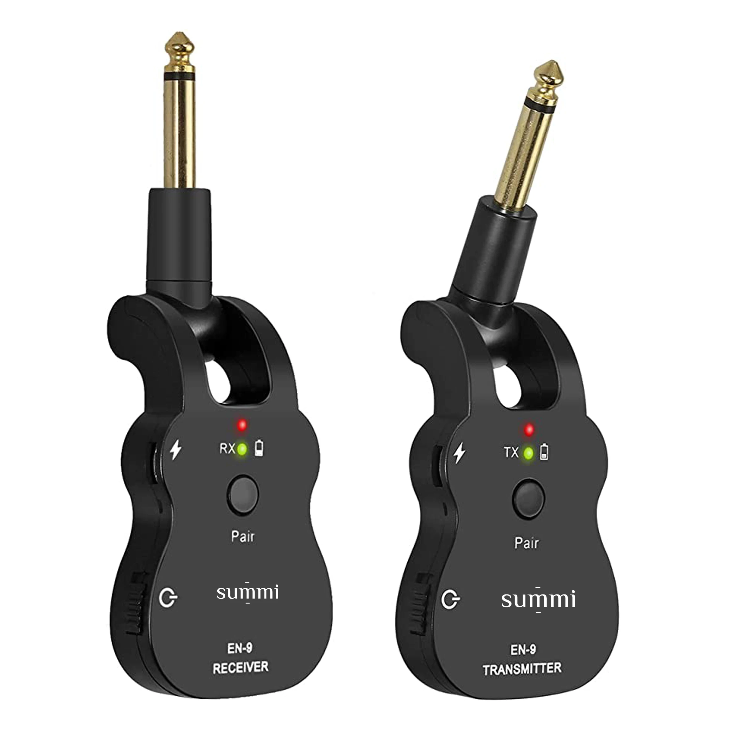 

SUG-E9 Amazon Hot Sales 2.4GHZ Wireless Guitar System Guitar Amplifier Wireless Guitar Transmitter Receiver, Black
