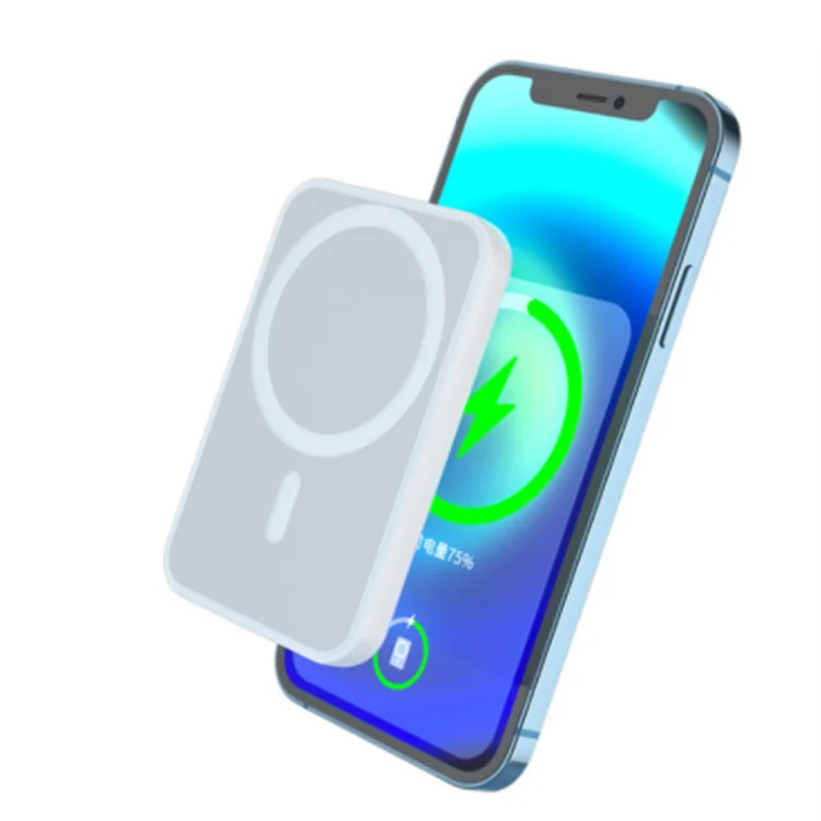 

Mini Portable Charger Mobile With Wireless Charging Magnetic Induction Power Bank