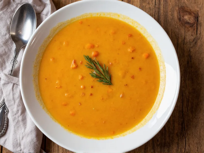 carrot and red lentil soup