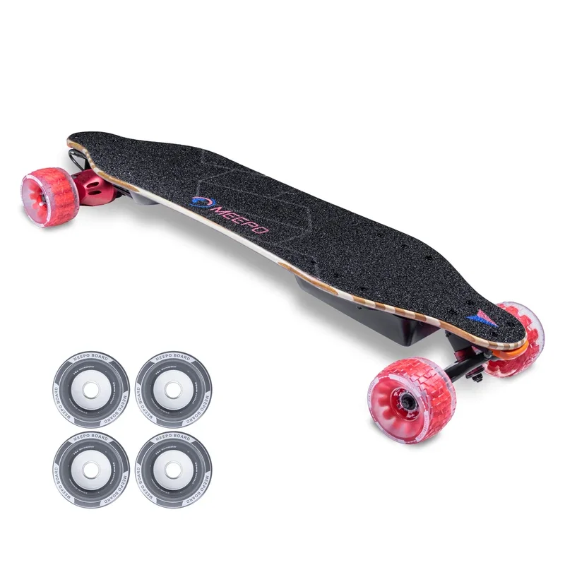 

MEEPO NlS Belt Electric Skateboard With Remote Gift 105mm Cloud Wheel