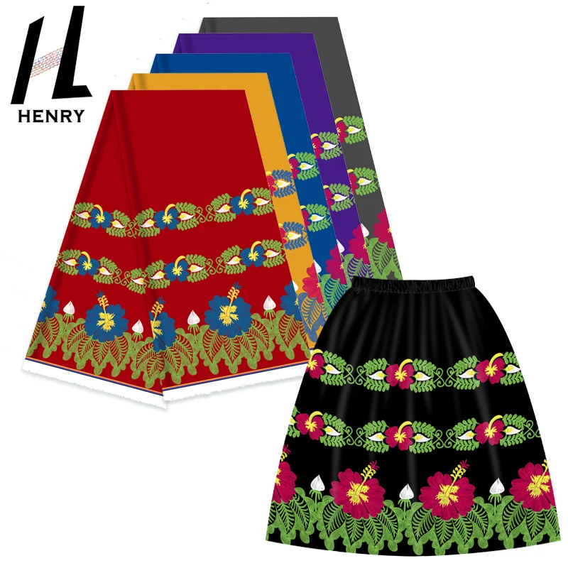 

Henry Micronesia Skirt Fabrics For Garment Digital Print Fabric Polyester Nice Dress For Woman Low Price Ready Stock