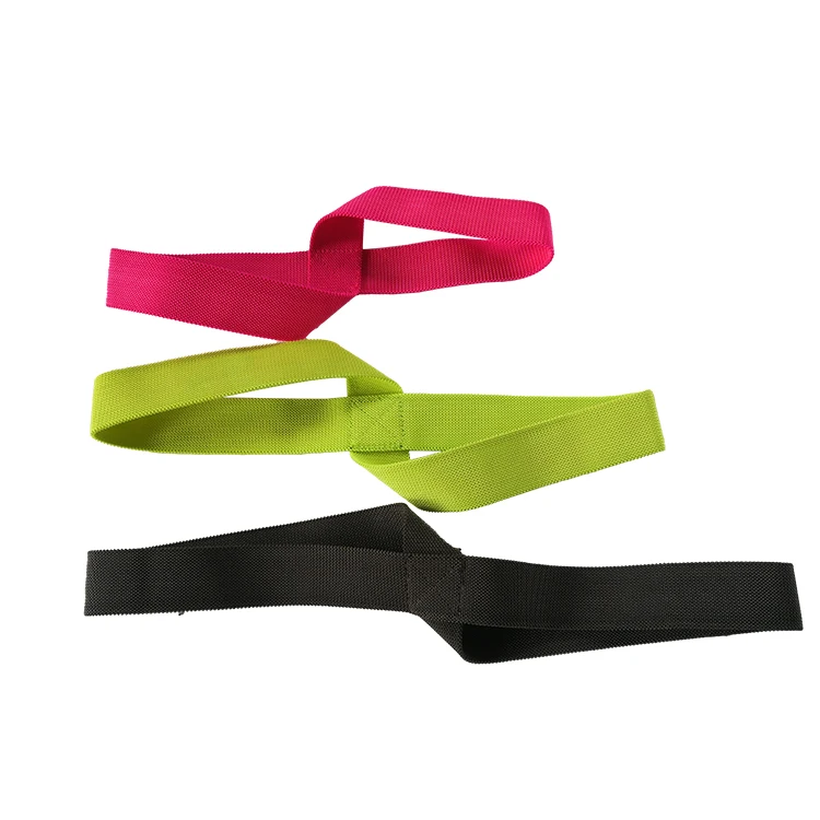 

Gym Workout Figure 8 loop Nylon Double Loop Stretching Strap Yoga 8 loop Elastic Strap