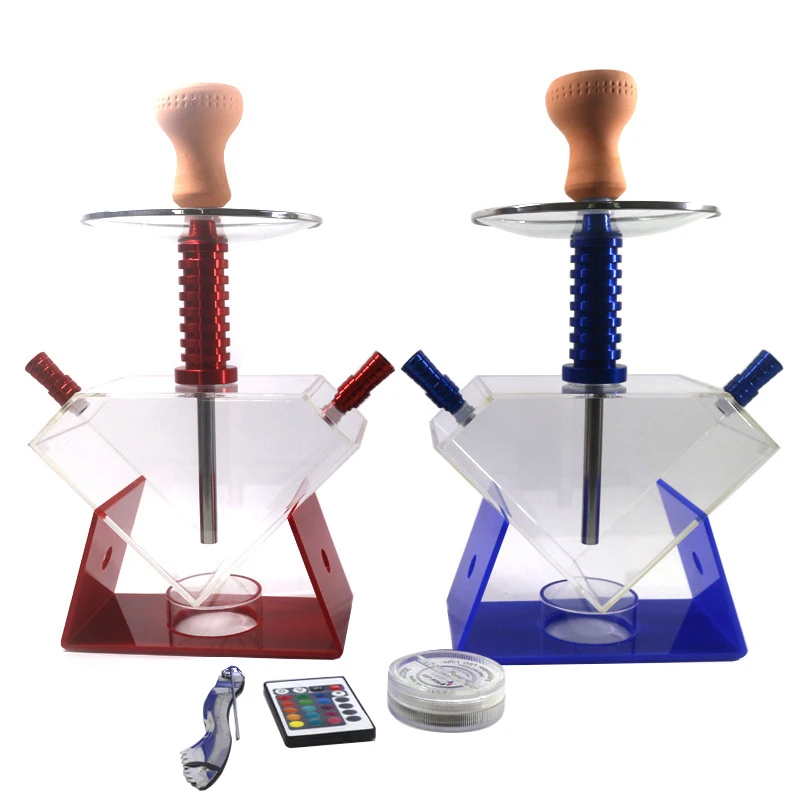 

Factory Wholesale portable electronic hookah shisha german richman hubbly bubbly hookah sheesha modern car chicha nargile, Blue;black;red