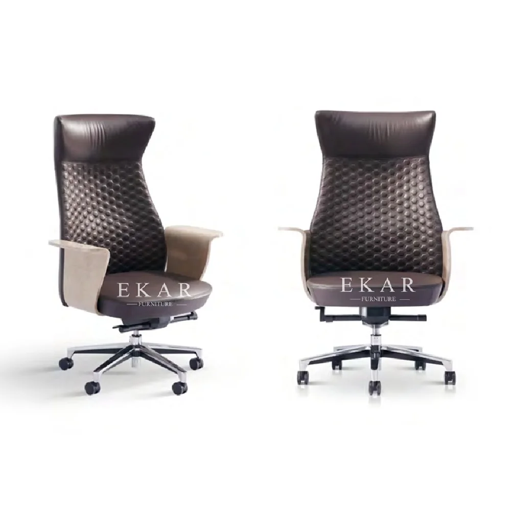 Pu Leather Swivel Chairs Foshan High Back Executive Office Chair details