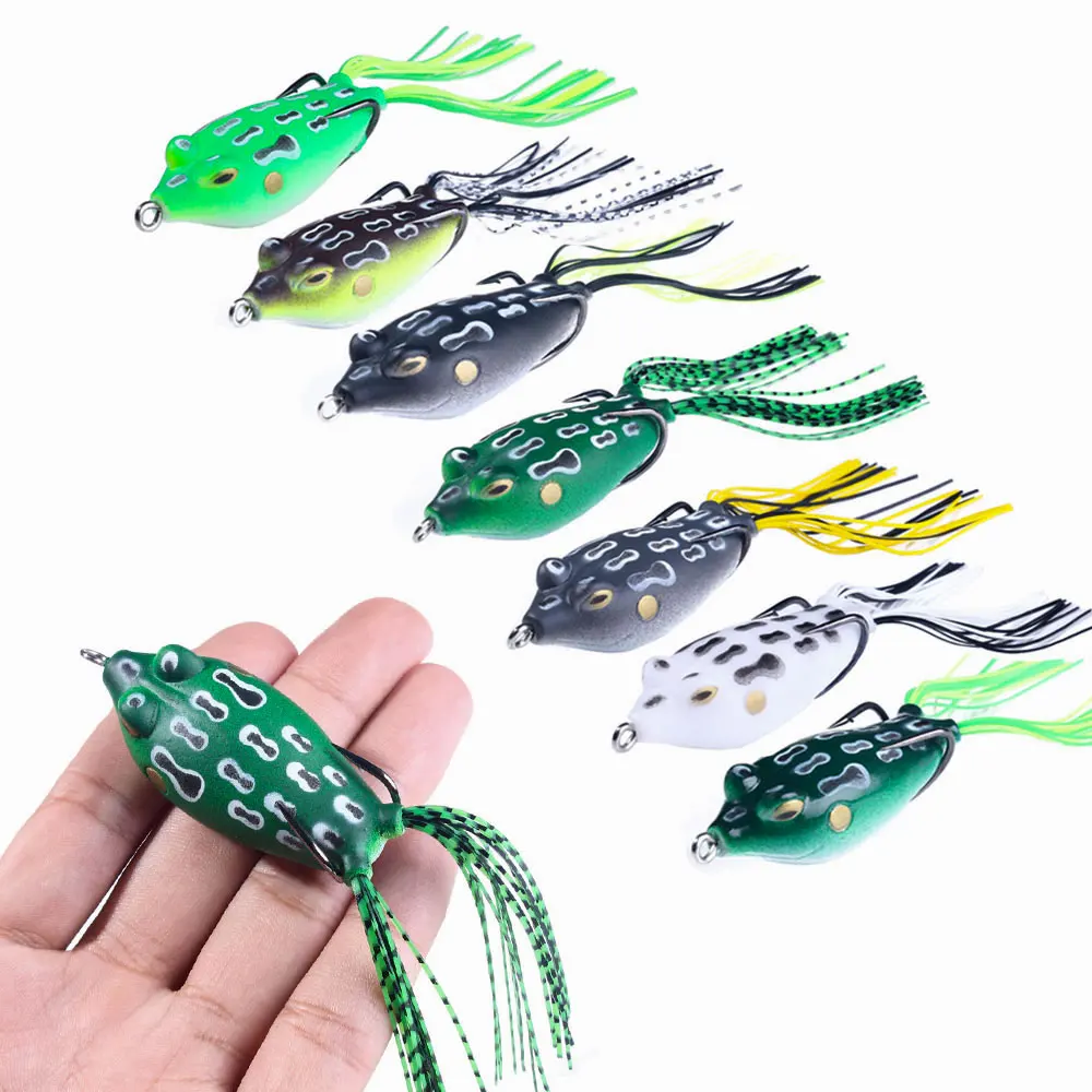 

11G New Design Strong Skin Frog Bait Soft Lure Artificial Bass Frog Lure Soft Body Baits Wholesale Topwater Lure, 3 colours available/unpainted/customized