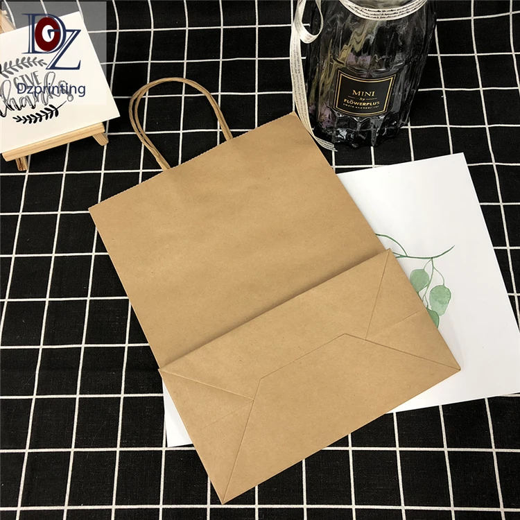 product-Dezheng-Guangzhou Factory Coffee Bag Custom Kraft Brown Paper Bag With Handle-img-1