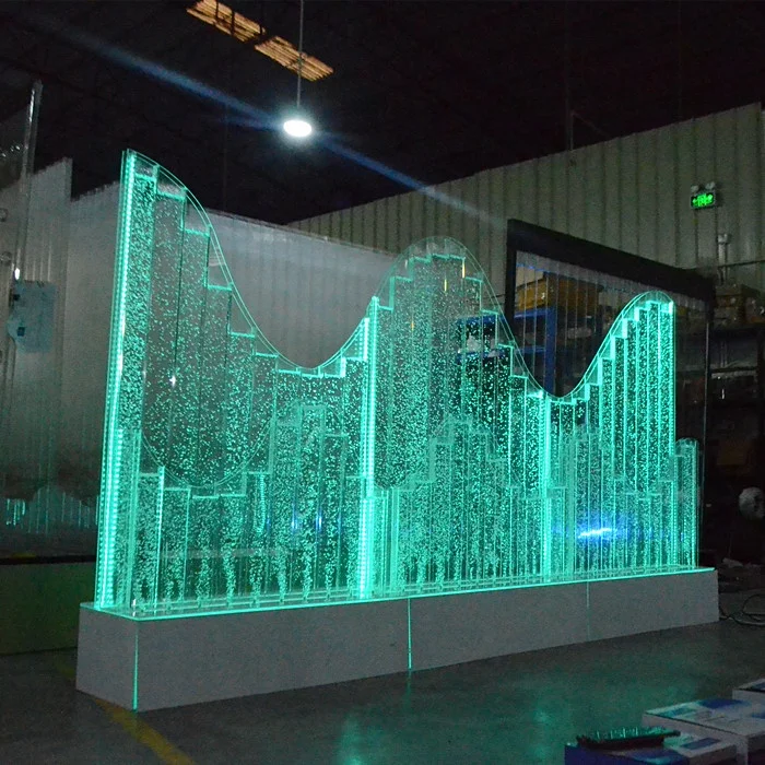 

best selling China supplier led acrylic water bubble waterfall wall for home