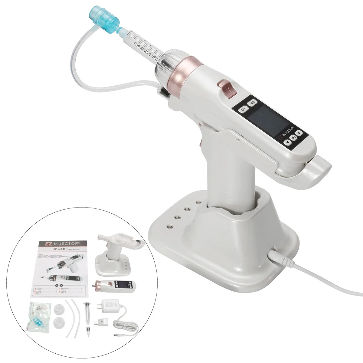 

2019 Korea Mesotherapy EZ Negative Pressure Meso guns Mesotherapy Hydrolifting Water Injector Needle Free Microcrystal Injection