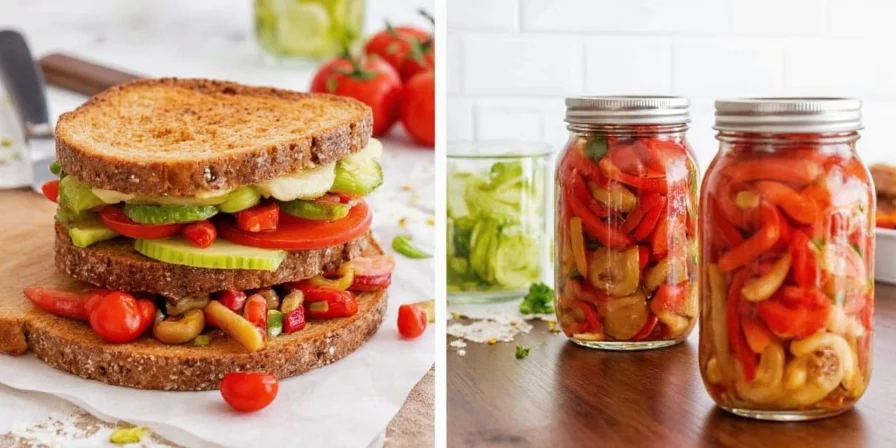 Water bath canning giardiniera jars
