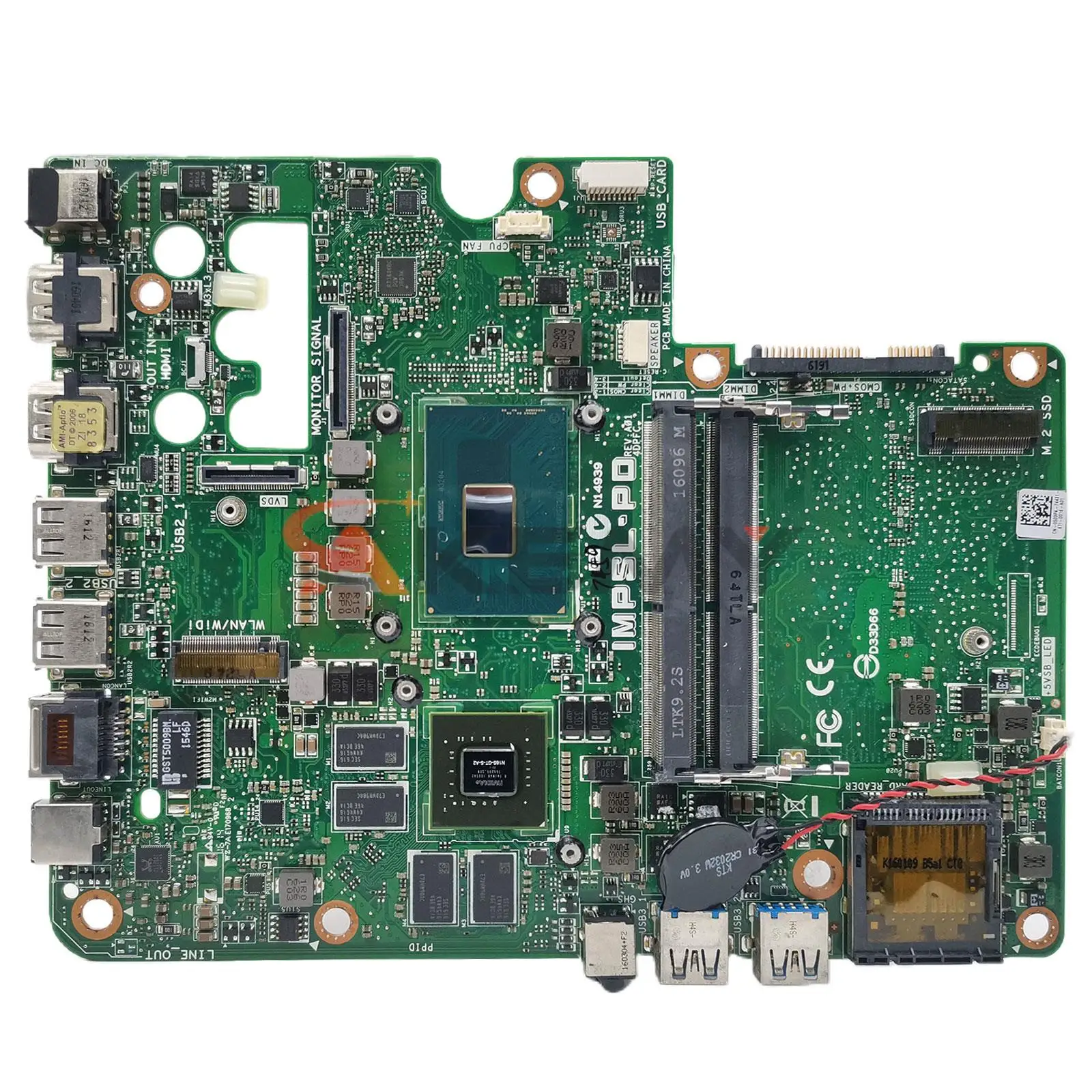 

For DELL Inspiron 24 7459 Desktop Motherboard With I7-6700HQ CPU N16S-GT-S-A2 GPU IMPSL-PD 503P4 0503P4 CN-0503P4