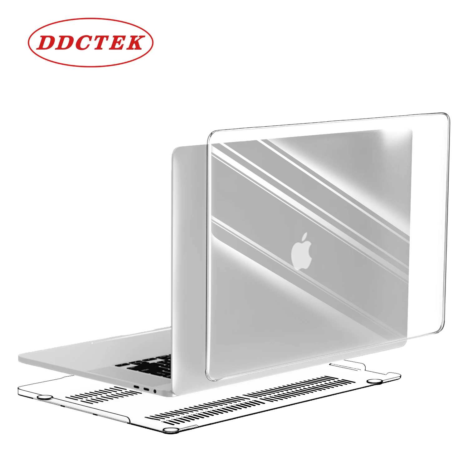 

Crystal Clear Wholesale Plastic Notebook Protector Laptop Case 15 inch for Macbook