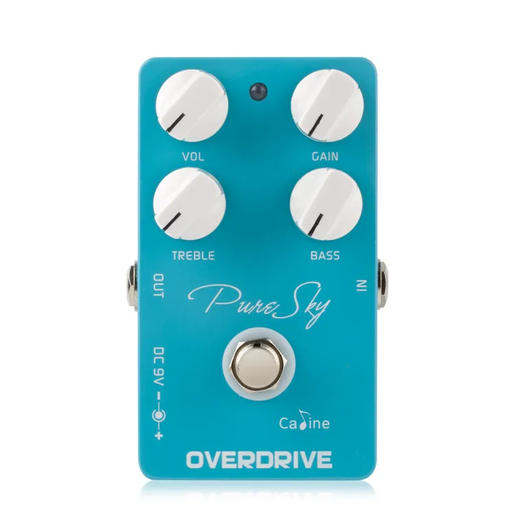

Caline CP-12 Guitar Effect Pedal Pure Overdrive Effect Pedals True Bypass with Highly Pure and Clean Voice Guitar Pedal, Blue