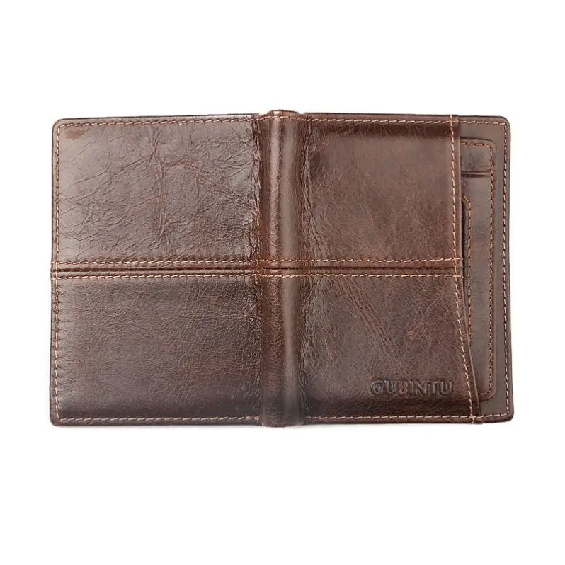 

AIYIYANG Custom Wallets For Mens Leather Genuine Slim Cowhide Coin Purse Leather Card Holder Wallet