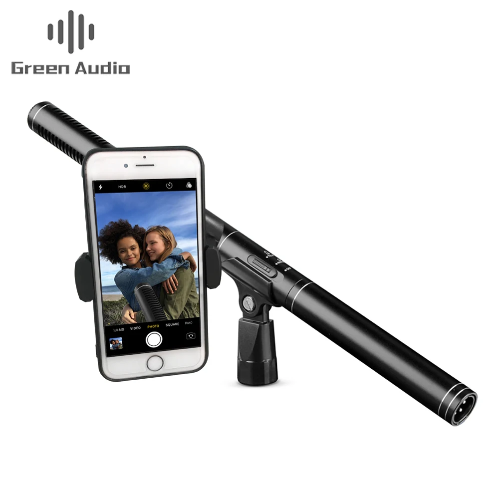 

GAM-CF06 Mini Mic Facebook Livestream Recording Shotgun Microphone for Smartphone, Black