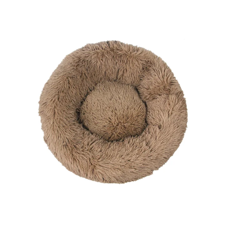 

Pet Products Best Selling Plush Animal Shaped Washable Plush Round Luxury Dog Bed