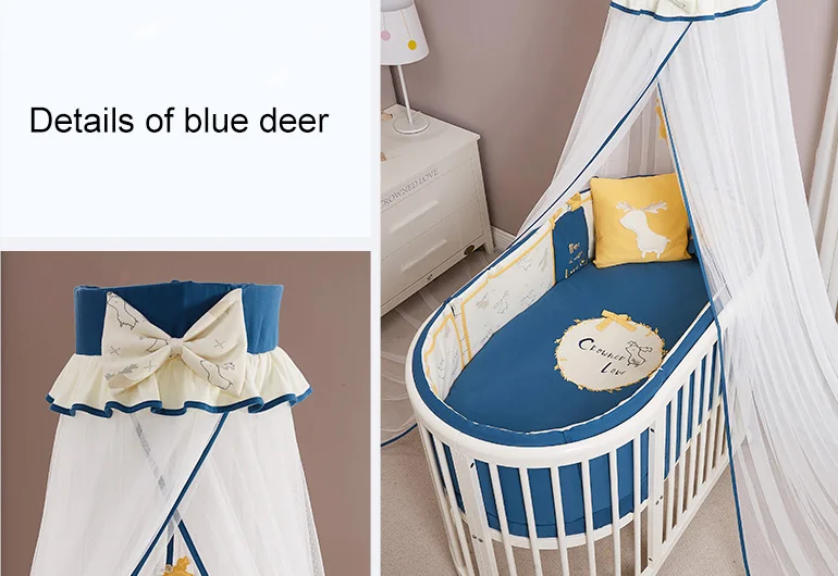 Cl Baby Crib Mosquito Net With Stand Baby Cot Cute Cartoon Animal Baby