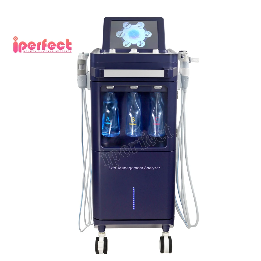 

Newest 6 In 1 Hydra Dermabrasion Facial Exfoliator Water Oxygen Spray And High Definition Skin Analysis System Machine