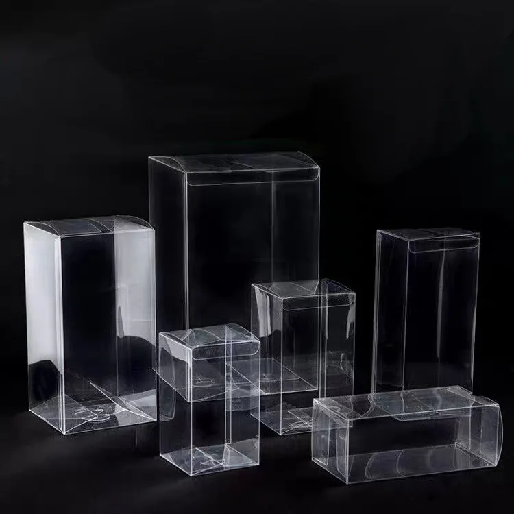 

Custom Clear Transparent Folding PVC PET Plastic Acetate Packaging Box Hard Transparent Waterproof Clear Square PET Plastic BOX