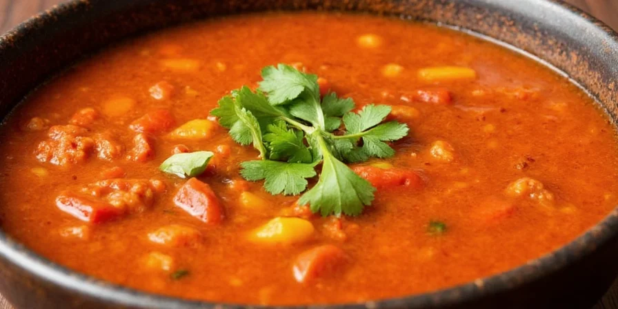 Final spicy soup presentation