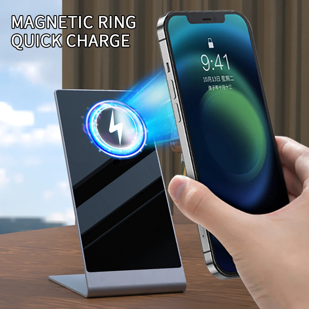 

Customizable 15W New Qi Magnet Magnetic Suction Wireless Charger Wireless Charger Stand For Android Mobile