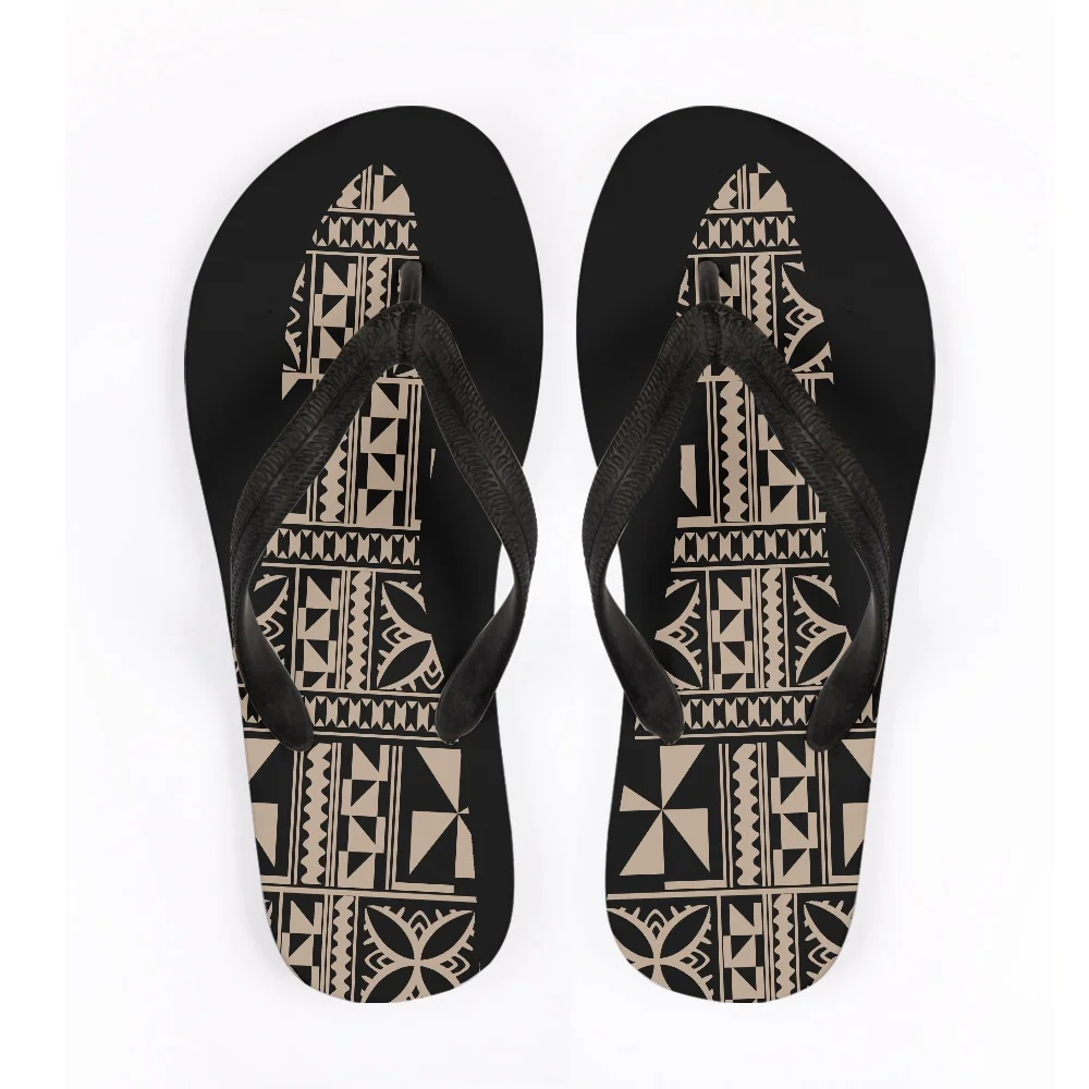 

Sublimation Print Unisex Beach Summer Flip-Flops Sandals Slipper Custom Flip Flops For Men Women Polynesian Tribal Flip Flop