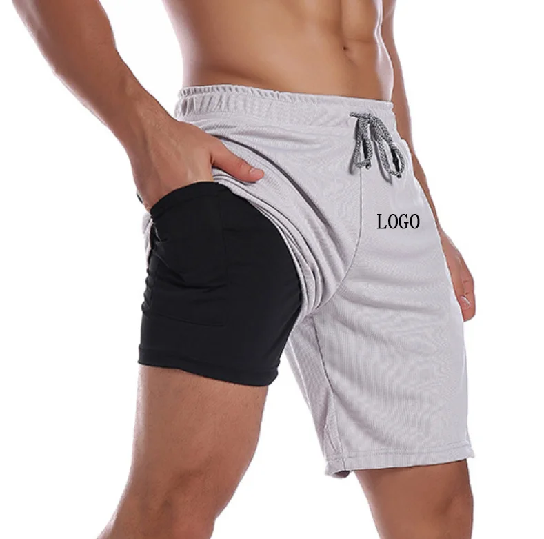 

New Best Selling Mesh Sports Casual Polyester Multi Pocket Quick Drying Breathable Mens Mid Waist Shorts Fitness, As picture