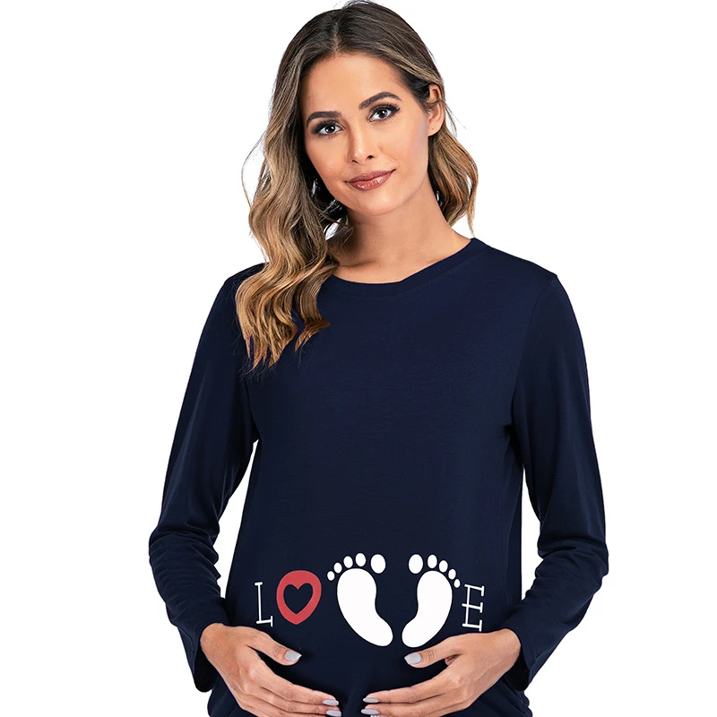 

ropa por mayoreo en usa plus size women's loose T-shirt maternity wear ropa mujer