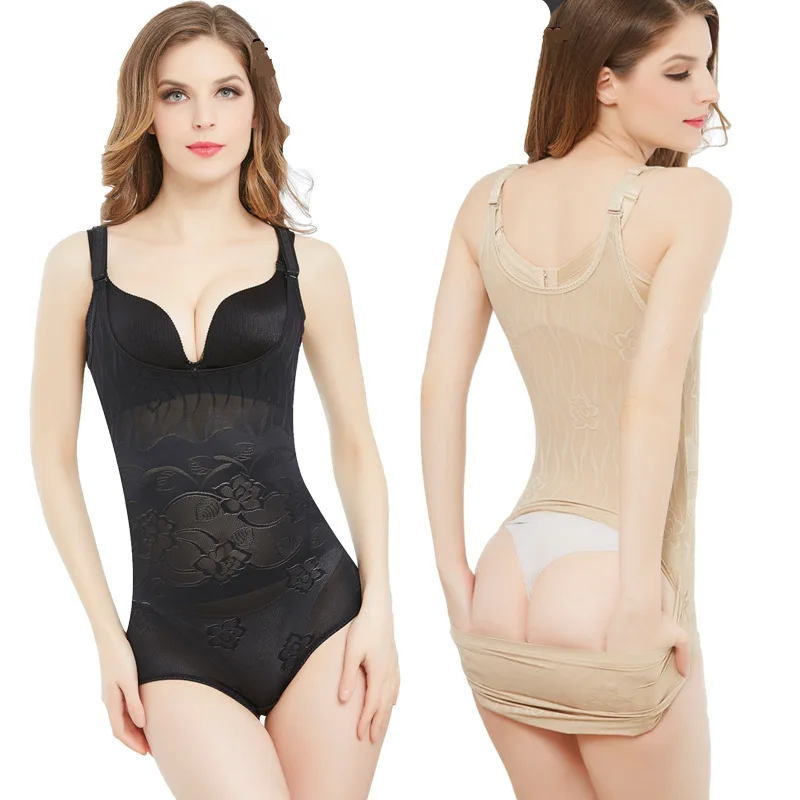 

wholesale Women Postpartum Slimming Underwear Shaper Recover Bodysuits Shapewear Waist girdles woman bodysuit sexy bodysuit, Black,skin