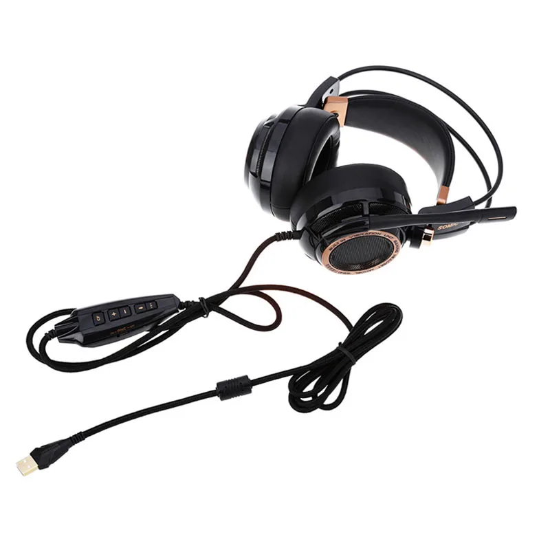 

Black Color Headset For Virtual Surround 7.1 With Anc Function Professional Gaming Headphones