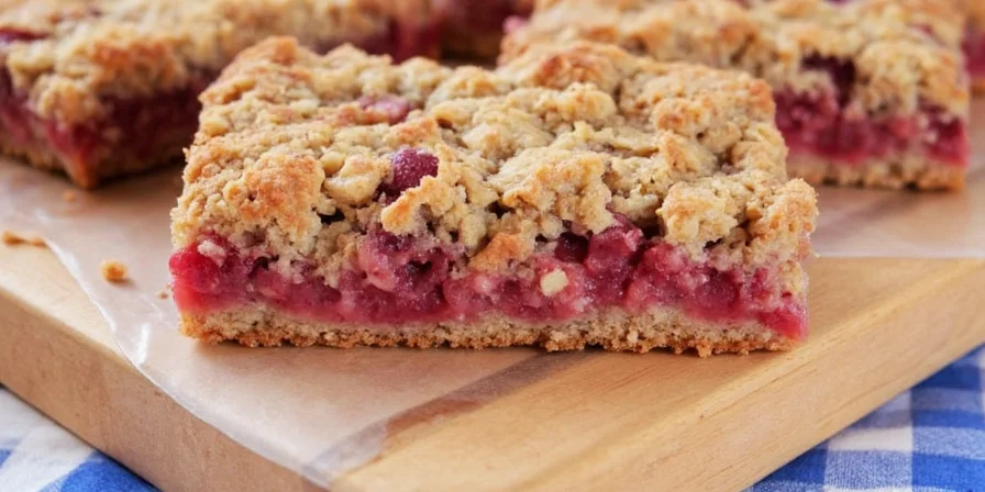 Raspberry Oatmeal Crumble Bars