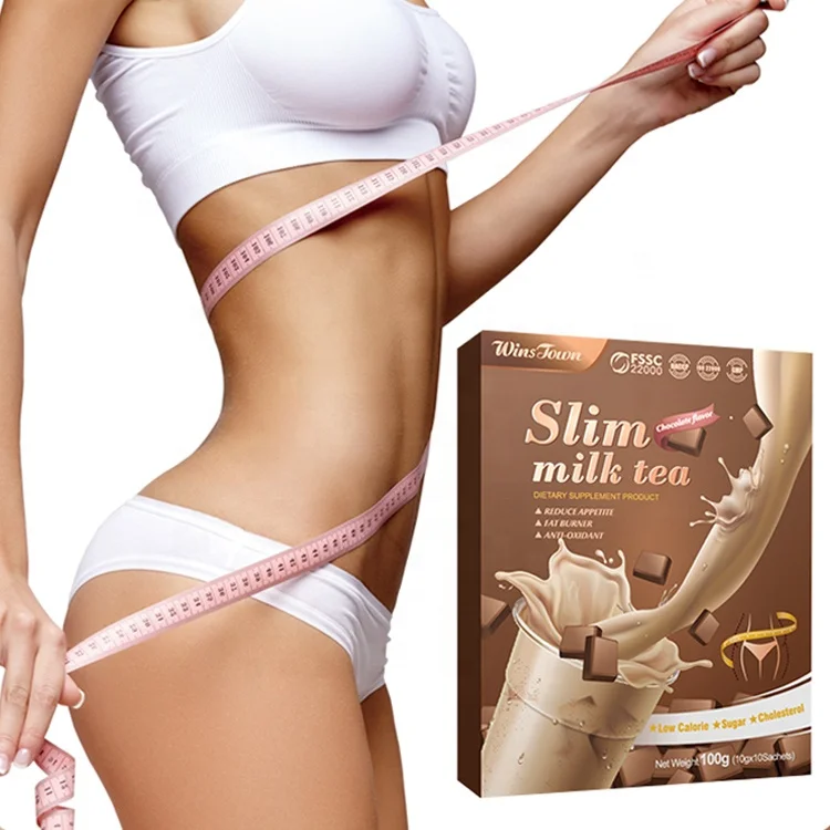 

Slimming Milk Tea Chocolate Flavor Private Label Fat Diet meal replacement slim supplements Weight loss protein powder
