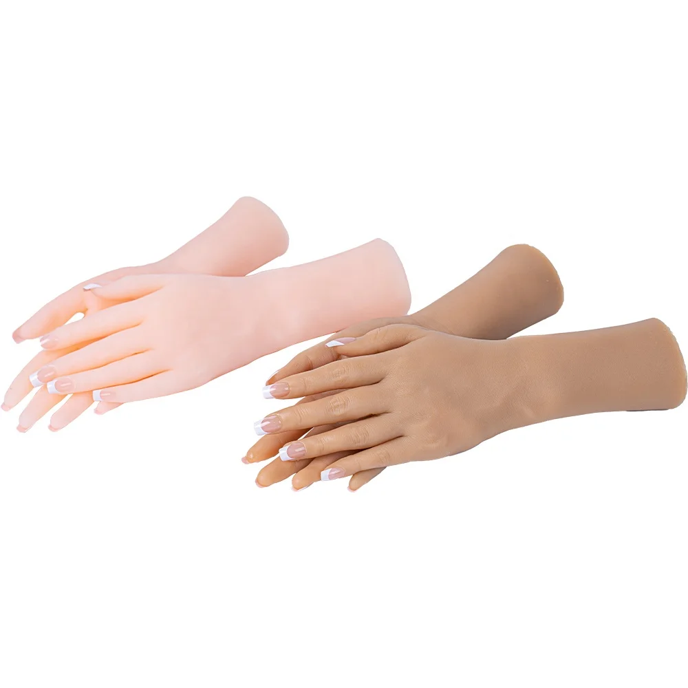 

Newest Lifelike For Nail Art Model Female Silicone Practice Hand Mannequin