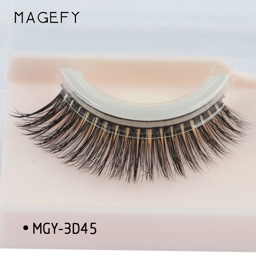 

100% Handmade 3D Mink False Eyelashes Natural Long, Natural black