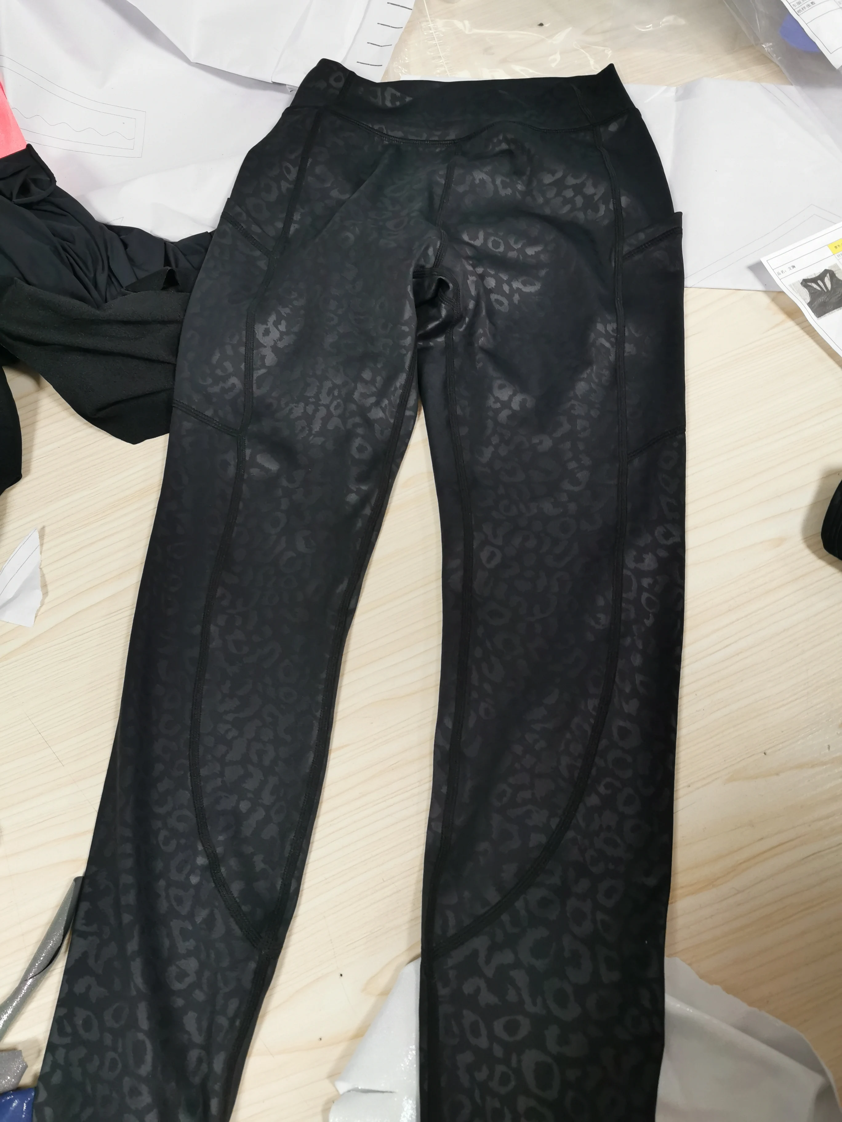 Polyester Spandex Black Pants Polyester Spandex Black Pants