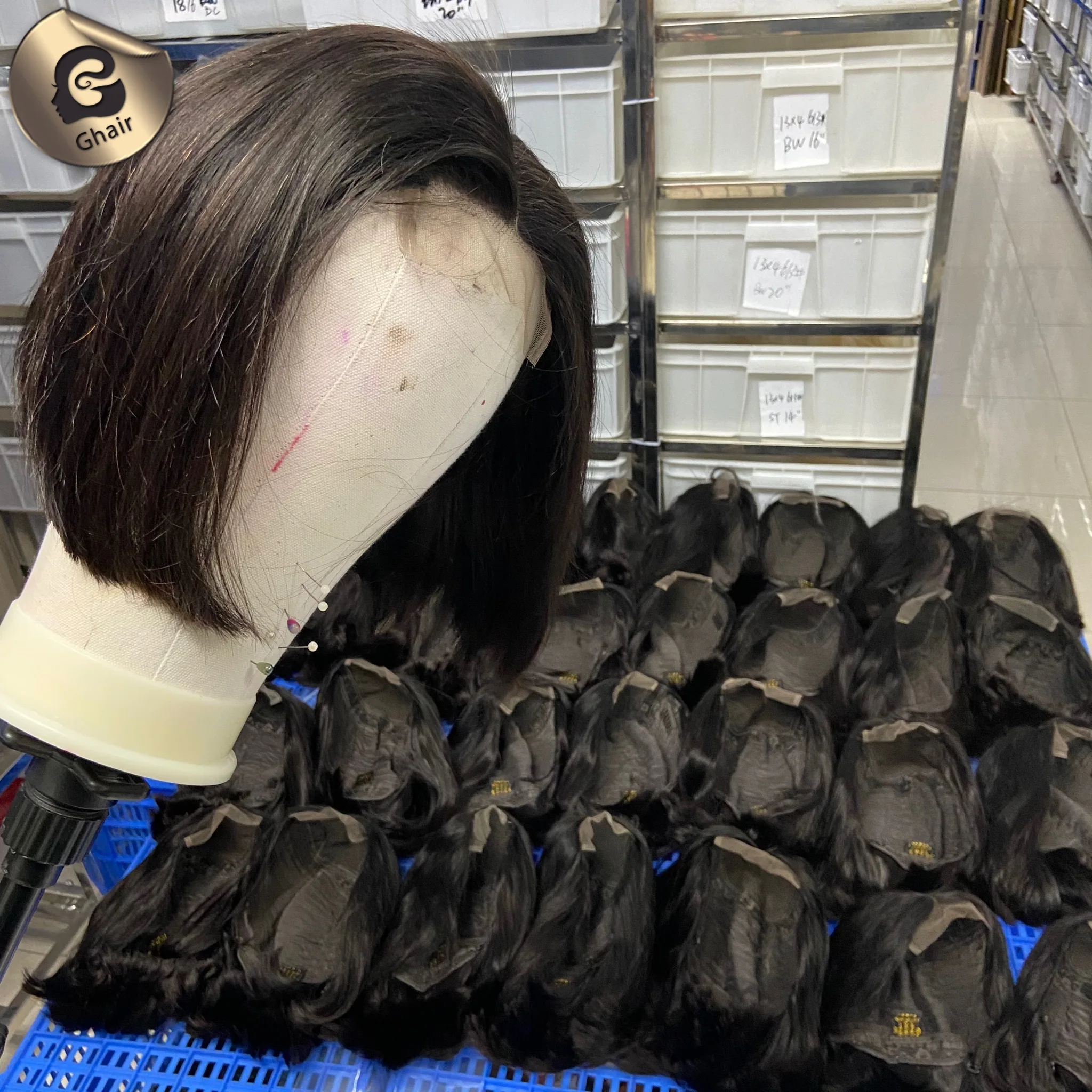 

Fashion Design 8 Inch Brazilian Human Hair Lace Front Closure Short Bob Wig Wholesale Straight Human Hair Bob Brazilian Wigs, 1b#, 4#, 99j#, 1b# with 27# highlight