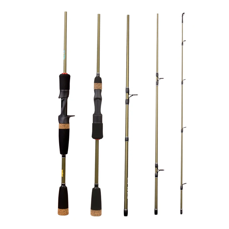 

factory direct high-end fishing rod with carbon fib 1.8/2.1m action m casting/spinning lure rod 4 sections fishing rod