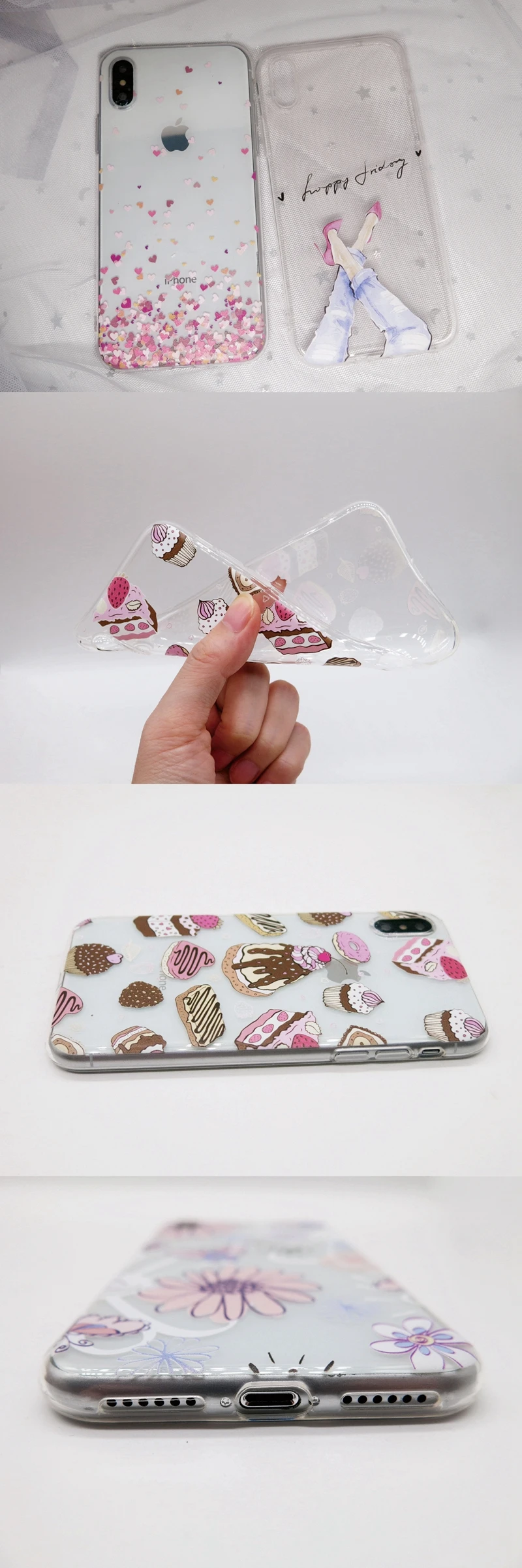 For Huawei Y Max Phone Case Customized  Design Transparent TPU Case for Huawei Mate X Soft Clear Silicone Cover Customized Design Transparent Soft TPU Clear Phone Case for Huawei Y9 Prime 2019 Cover