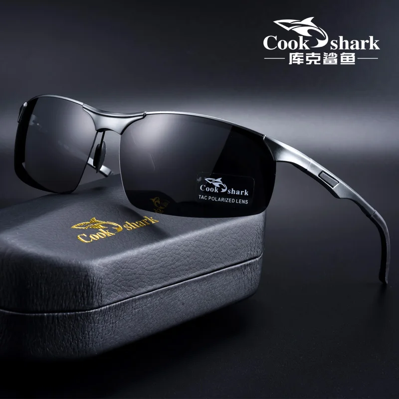 

Cook Shark 2020 new sunglasses men's color-changing sunglasses polarized driving drivers day and night glasses tide