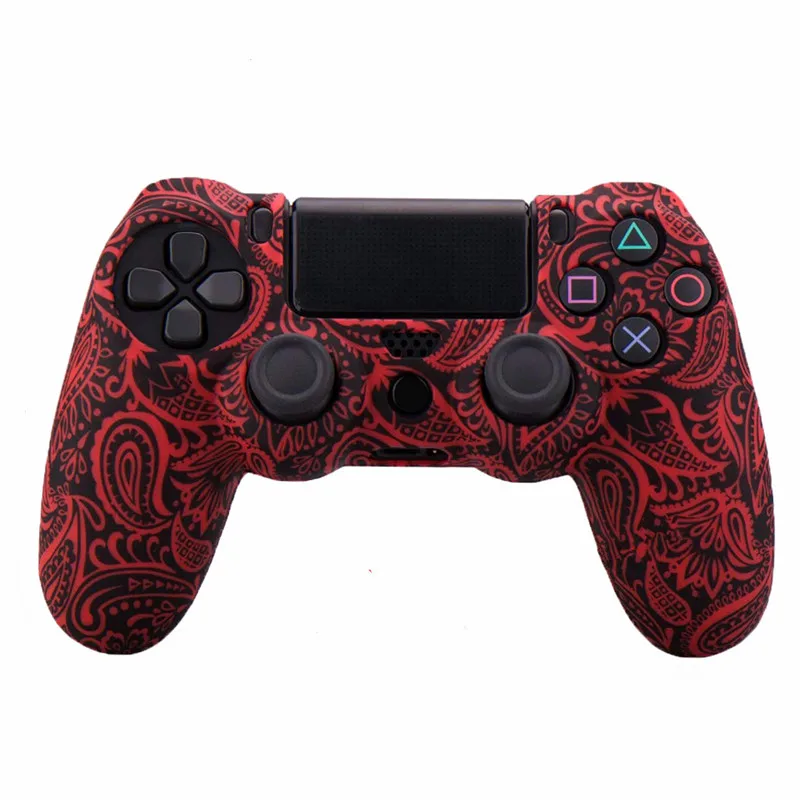 

Camouflage Silicone Protective Skin Cover Case for Sony Playstation PS4 Play Station PS 4 Dualshock 4 Game Gamepad Joystick