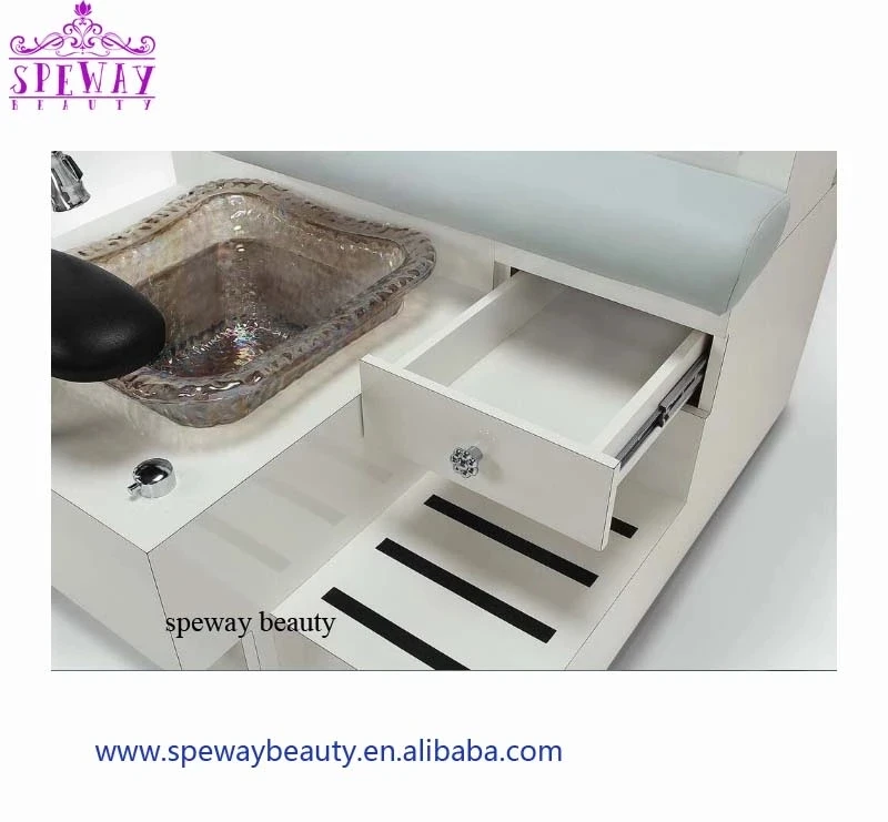 Station De Pédicure Double,Meuble Pour Manucure Et Pédicure,Chaise