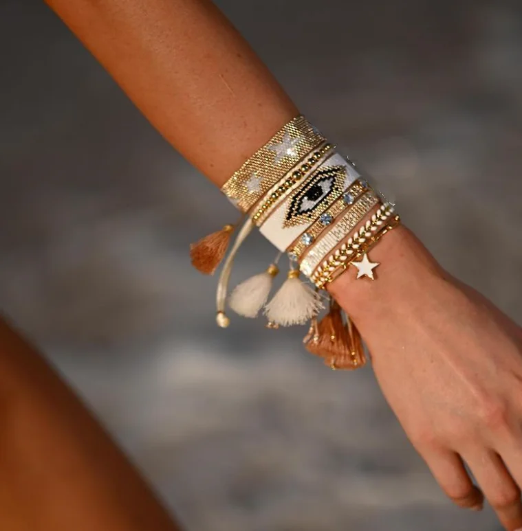 

Bohemian women bracelet miyuki bracelet delicate love seed beads jewelry pulseras jewelry handmade miyuki bracelet set