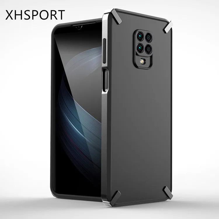 

XHSPORT Custom Logo Shockproof Hard Translucent Mobile Phone Back Cover Case for Redmi note 9 pro