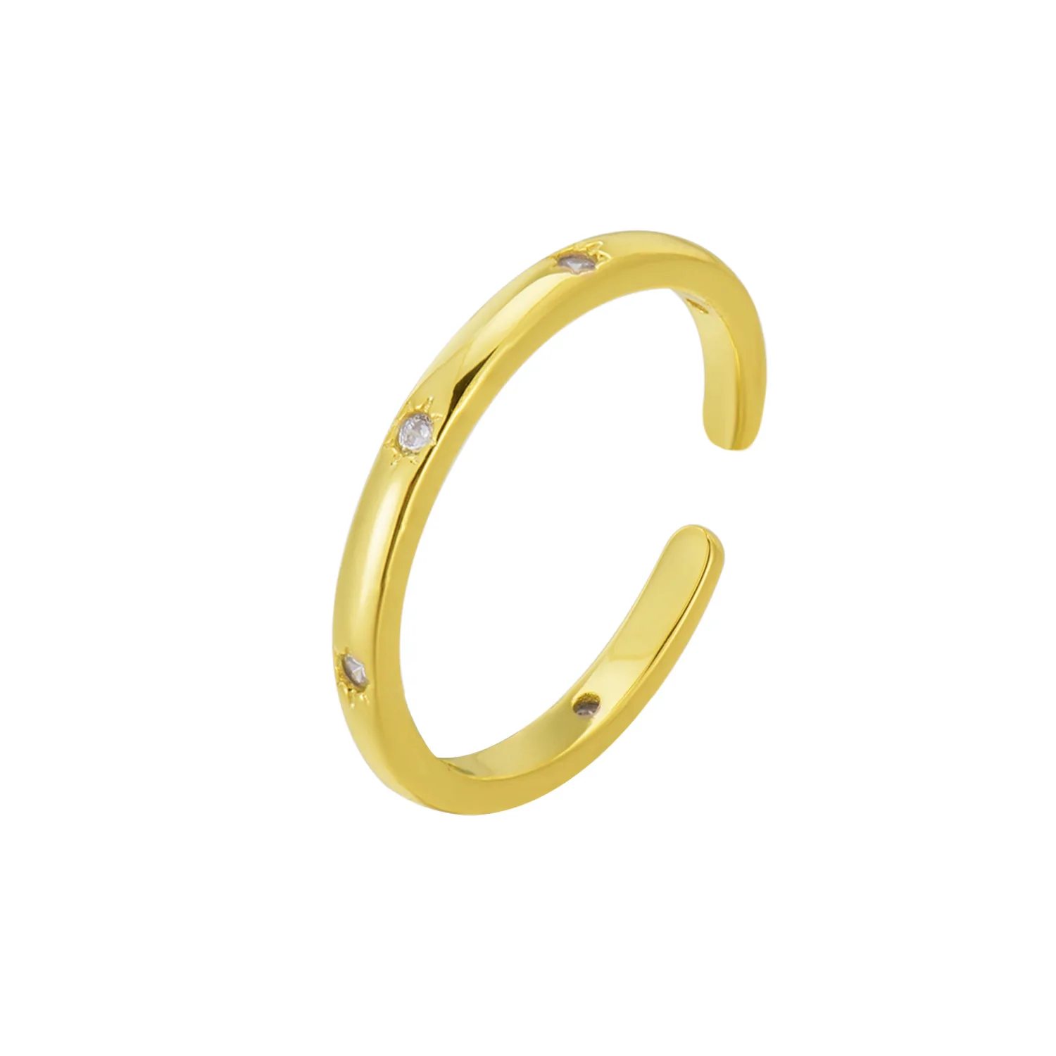 

fashion jewelry 925 sterling silver rings gold plated adjustable ring women jewelry