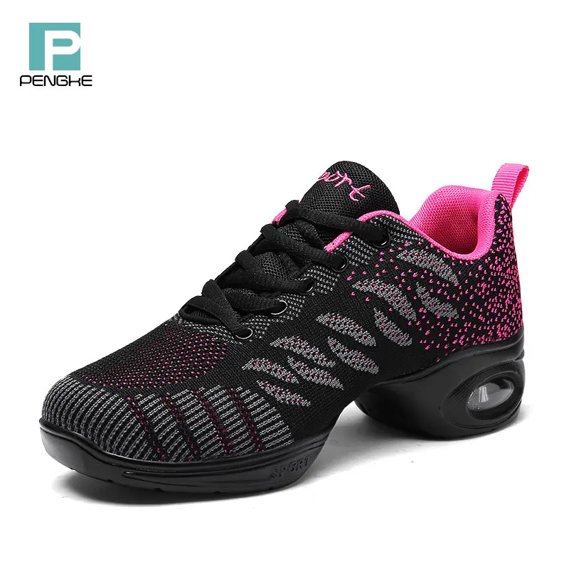 

Wholesale Sports Feature Soft Outsole Breath Dance Shoes Sneakers For Woman Practice Shoes Modern Dance Jazz Shoes