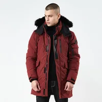 

Winter Hooded Thick Windproof Cotton Jacket Men's Warm Coat