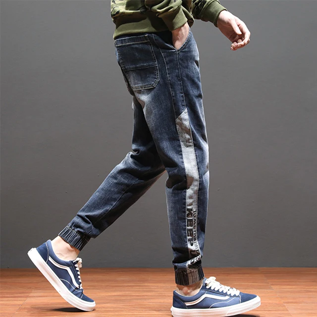

In Stock Custom Wholesale New Tether Jeans Men's Loose Harem Trend Jeans for Men