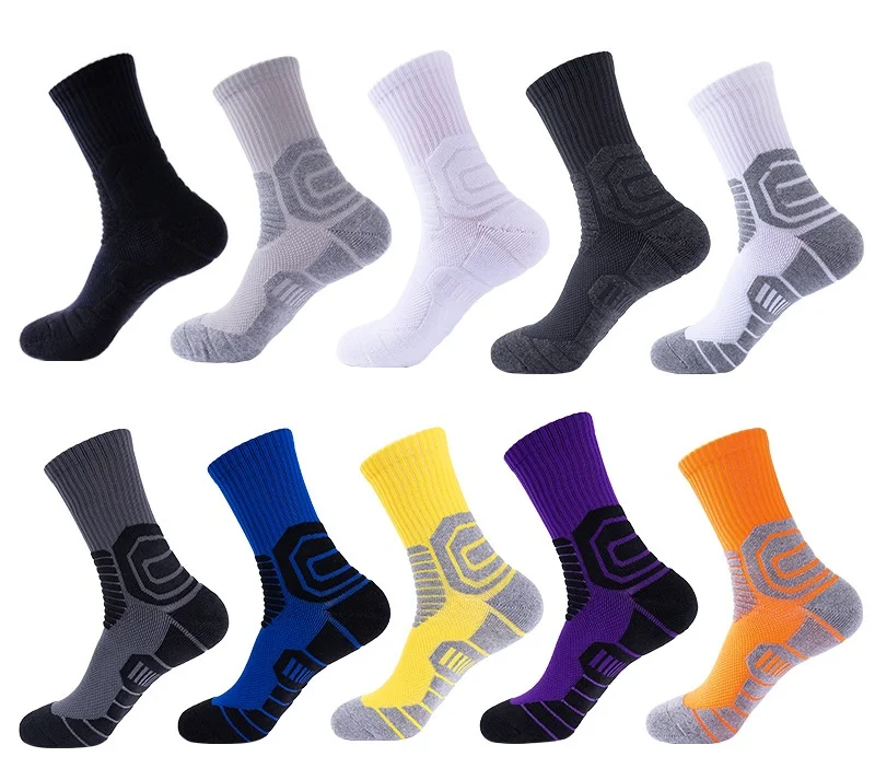 

Men's high help basketball socks anti-skid sports sweat absorption breathable running elite socks fitness women socks