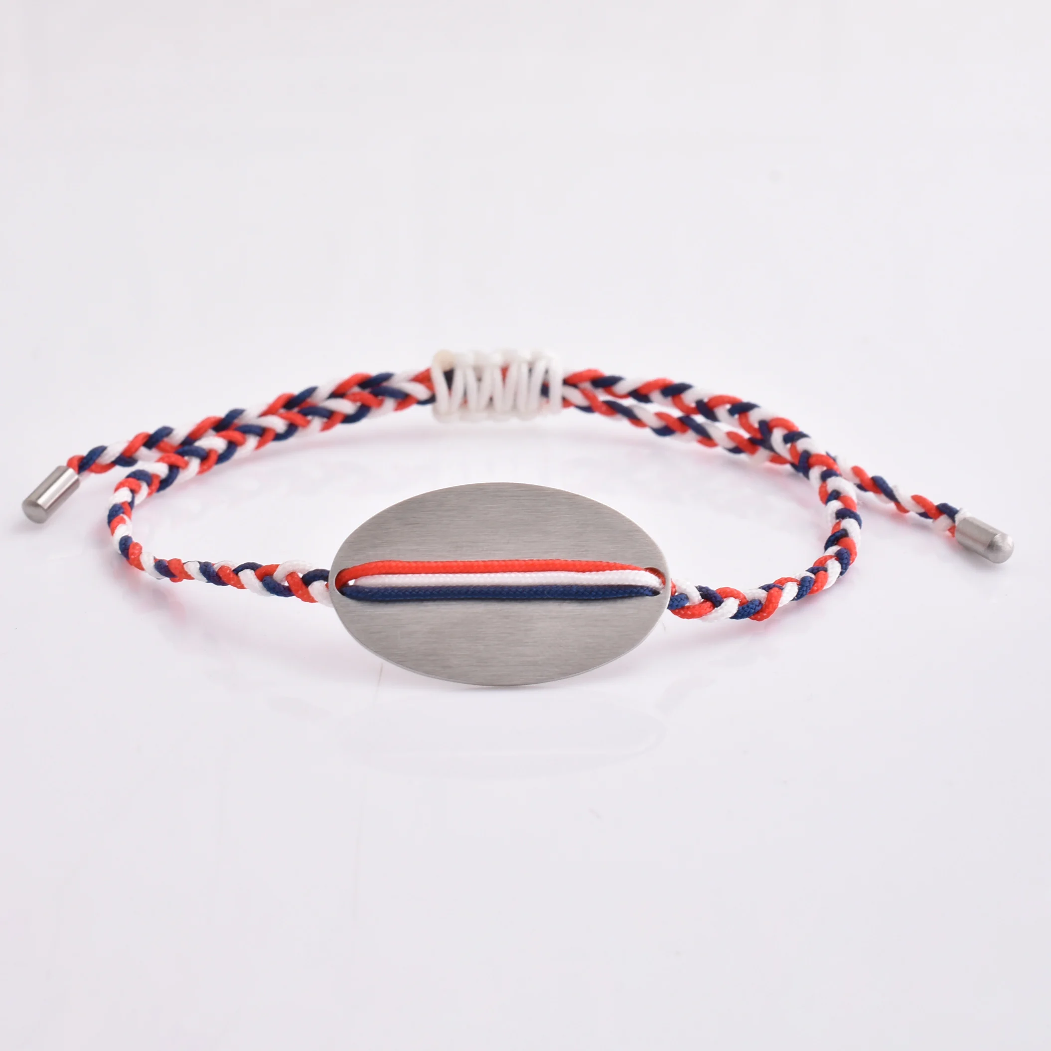

Hot Sale Jewelry Adjustable Stainless Steel Charm France Jewelry Design Men Braided Bracelet