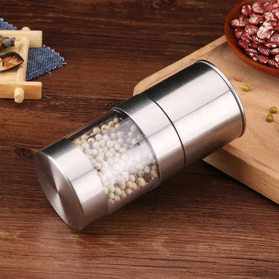 

CL402 Stainless Steel Salt and Pepper Grinder Spice Pepper Mill Cooking Grinding Tool Manual Coffee Bean Grinder Spice Shakers