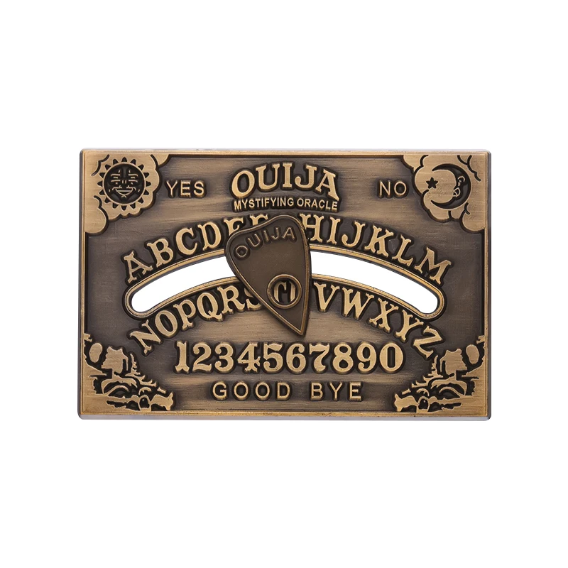 Unique Retro Charm Ouija Enamel PinsMini MOQ Witchcraft Divination Board Brooches Lapel Badge for Backpack Clothes